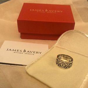 James Avery sterling silver Open Adorned ring size 7